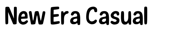 New Era Casual font preview